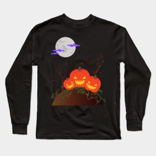 Jack-O-Lantern Night Long Sleeve T-Shirt